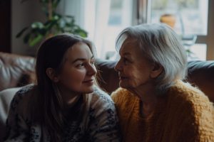 grandmother and child